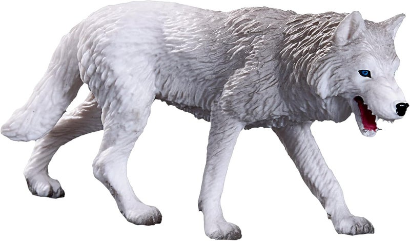 MOJO Arctic Wolf Collectable Wildlife Animal Toy Figure - Image 1